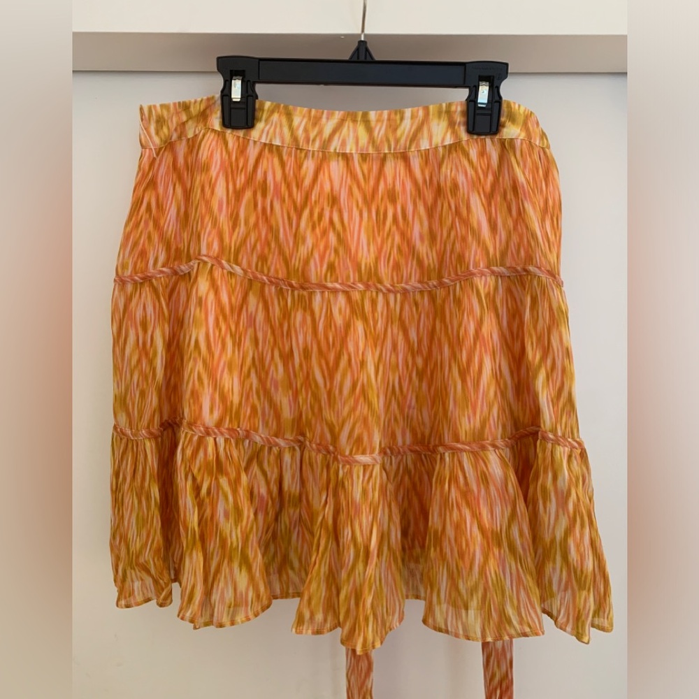 Marie Oliver Sorbet Yellow and Orange Mini Skirt